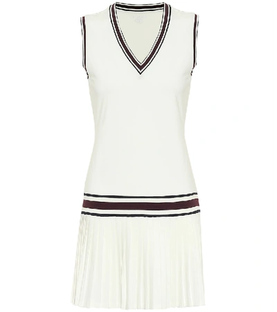 Shop Tory Sport Jersey Tennis Minidress In Snow White