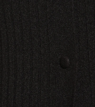 Shop Live The Process Ribbed-knit Cardigan In Black