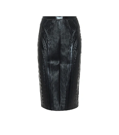 Shop Mugler High-rise Pencil Skirt In Black