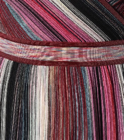 Shop Missoni Fit-and-flare Midi Dress In Multicoloured