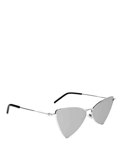 Shop Saint Laurent Jerry Sunglasses In Grey