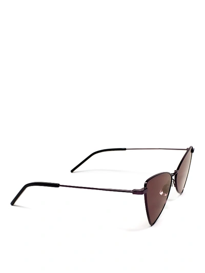 Shop Saint Laurent Jerry Sunglasses In Black
