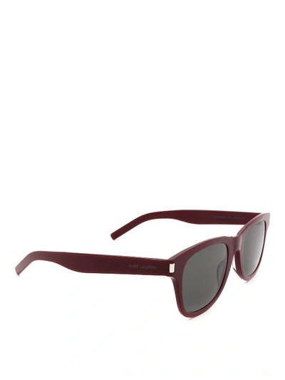 Shop Saint Laurent Sl 51 Slim Sunglasses In Red