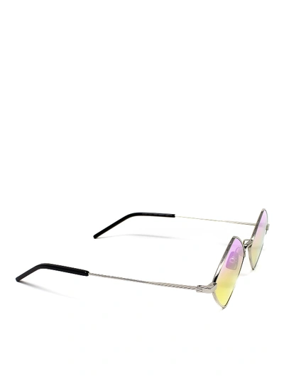 Shop Saint Laurent Lisa Sunglasses In Multicolour