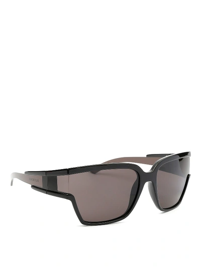 Shop Balenciaga Oversize Sunglasses In Black