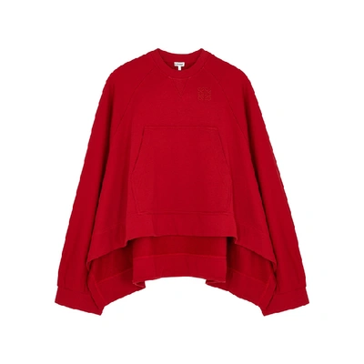 Shop Loewe Red Cotton Sweatshirt