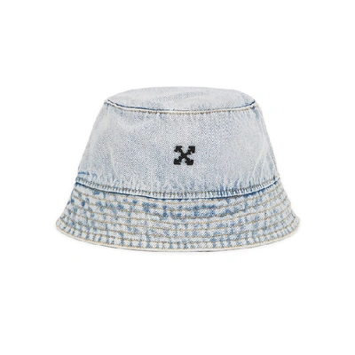 Shop Off-white Light Blue Denim Bucket Hat