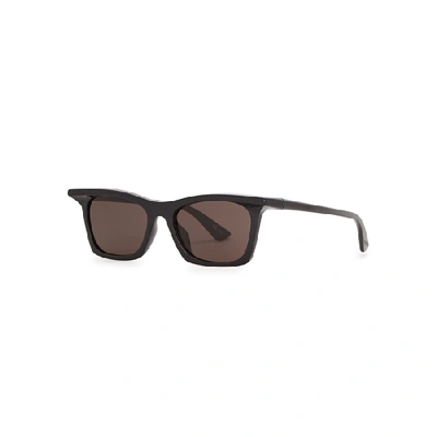 Shop Balenciaga Black Wayfarer-style Sunglasses