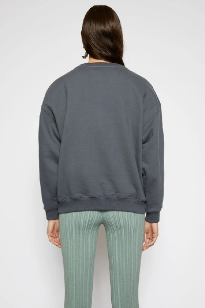 Shop Acne Studios Dog-patch Sweatshirt Slate Grey