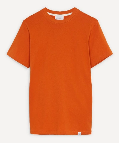 Shop Norse Projects Niels Classic Short Sleeve T-shirt In Golden Orange