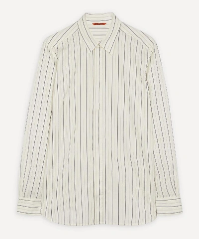 Shop Barena Venezia Trosa Striped Shirt In White