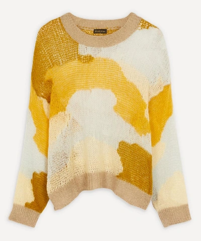 Shop Stine Goya Sana Camouflage Sweater In Khaki