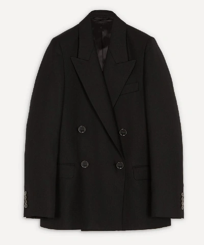 Shop Acne Studios Double-breasted Suit Jacket In Black