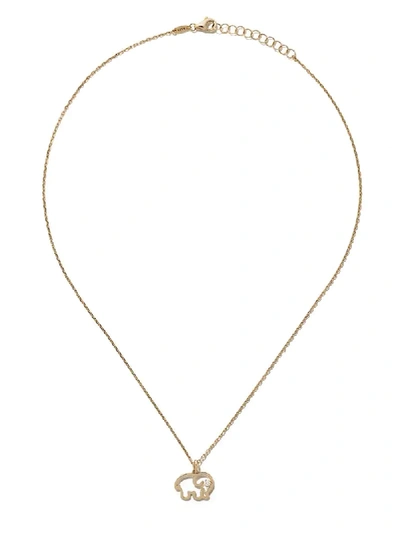 Shop As29 14kt Yellow Gold Diamond Elephant Necklace