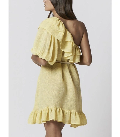 Shop Lisa Marie Fernandez Arden Mini Dress In Yellow