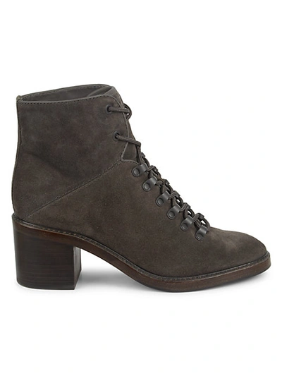 Shop Vince Falco Suede Hiking Boots In Moleskine