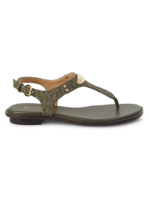 michael kors flip flops olive