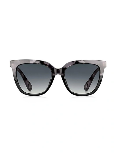 Shop Kate Spade Kahli 53mm Rectangular Sunglasses In Brown