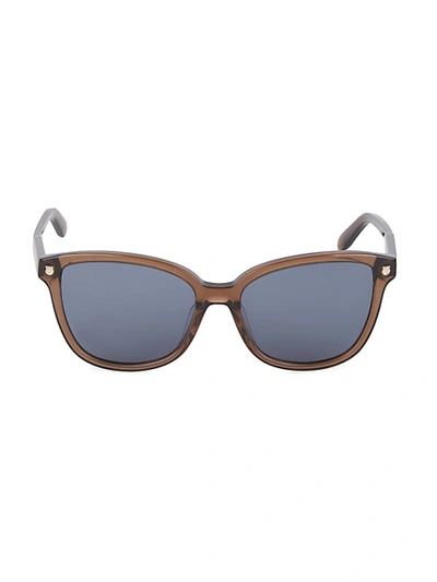 Shop Ferragamo Women's 56mm Square Sunglasses In Black