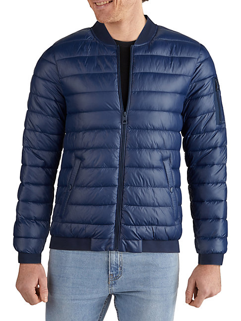 guess blue jacket