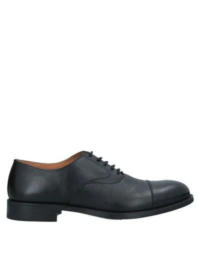 Shop Fabi Man Lace-up Shoes Black Size 12 Soft Leather