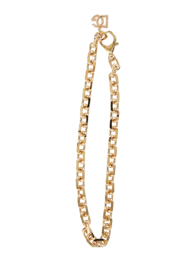 Shop Dolce & Gabbana Wood Necklace In Oro