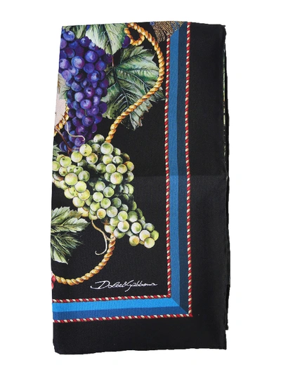 Shop Dolce & Gabbana Scarf With Logo In Multicolor