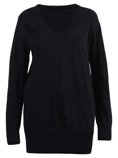 Shop Sacai Sweater Dress In Black