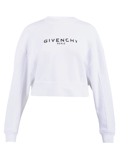 Shop Givenchy Branded Sweatshirt In White