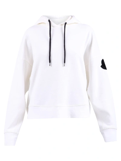 Shop Moncler Branded Sweatshirt In White