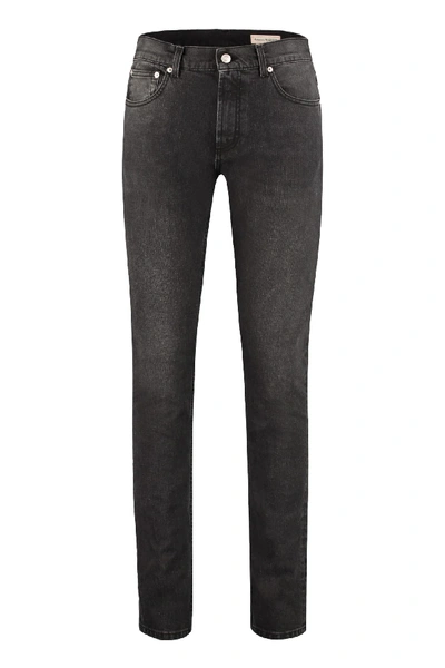 Shop Alexander Mcqueen 5-pocket Slim Fit Jeans In Grey