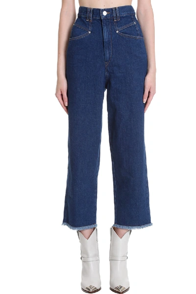 Shop Isabel Marant Naliska Jeans In Blue Denim