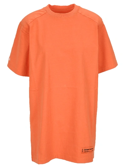 Shop Heron Preston T-shirt Dress In Orange