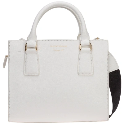 Shop Emporio Armani Sofia Handbags In Off White