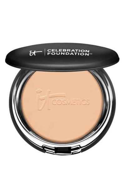 Shop It Cosmetics Celebration Foundation Full Coverage Anti-aging Hydrating Powder Foundation In Medium Tan (w)