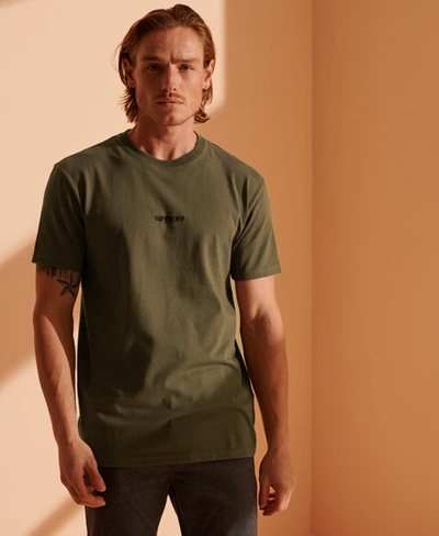 Shop Superdry Micro Logo Box Fit T-shirt In Green