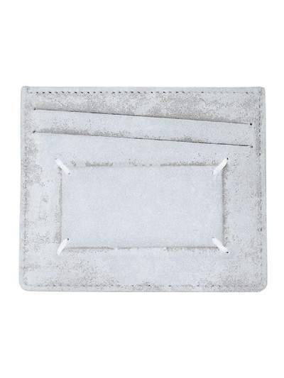 Shop Maison Margiela Stitch Detail Cardholder In Grey