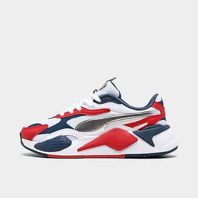 Shop Puma Big Kids' Rs-x³ Casual Shoes In Blue/red