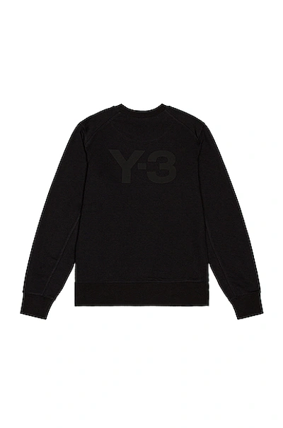 Shop Y-3 Back Logo Crew Sweatshirt In Black