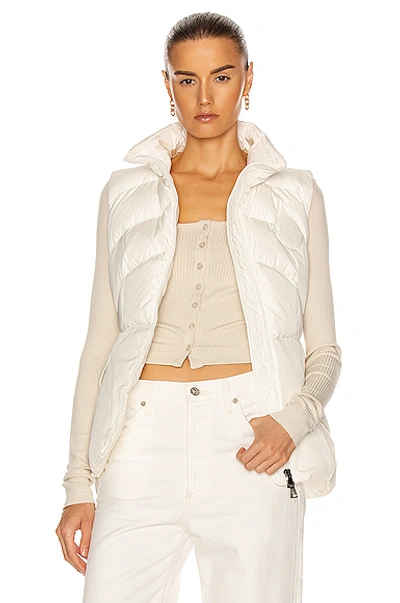 Shop Moncler Ana Gilet Vest In White