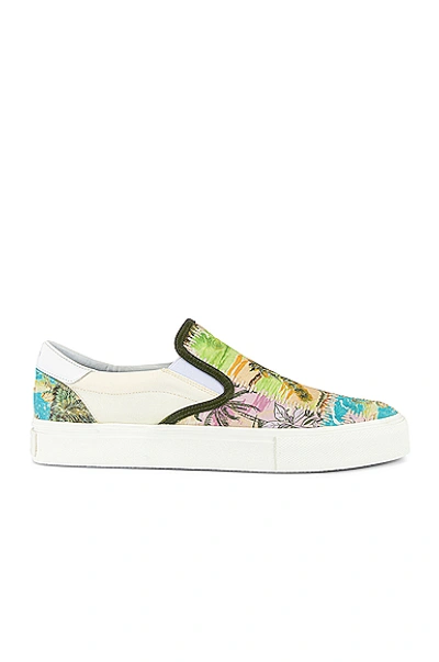 Shop Amiri Hawaiian Reconstructed Slip On In Purple,green