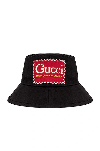 Shop Gucci Bucket Hat In Black