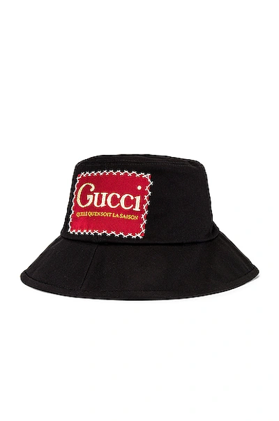 Shop Gucci Bucket Hat In Black