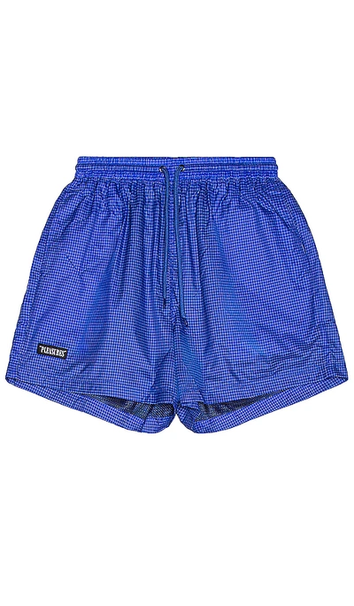 Shop Pleasures Brick Active Shorts In Blue