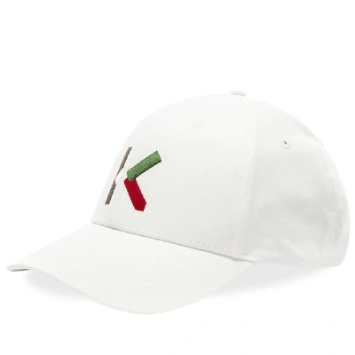 Shop Kenzo K-logo Cap In White