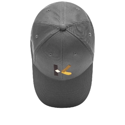 Shop Kenzo K-logo Cap In Grey