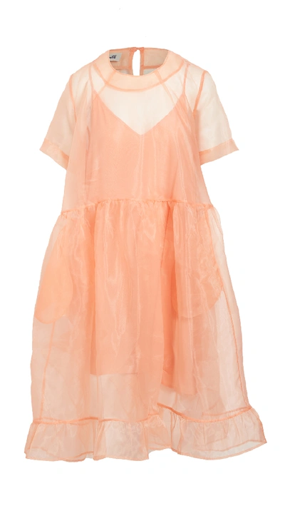 Shop Baum Und Pferdgarten Aria Dress In Coral Rose