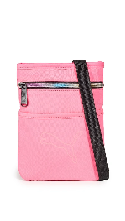 Shop Puma Lanyard Pouch In Medium Pink