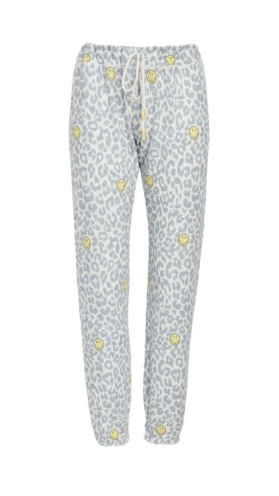 Shop Pj Salvage Smiley Leopard Pants In Ivory