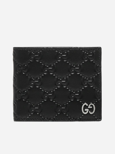 Shop Gucci Signature Leather Bifold Wallet
